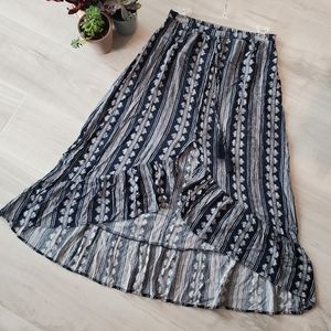 Midi Front Slit Skirt